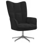 Black velvet relaxation armchair by , Armchairs - Ref: Foro24-328123, Price: 144,86 €, Discount: %