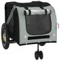 Remolque de bicicleta mascotas hierro tela Oxford gris negro de , Cochecitos para mascotas - Ref: Foro24-93888, Precio: 107,8...