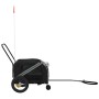 Fahrradanhänger für Haustiere aus Eisen und grauem schwarzen Oxford-Stoff. von , Kinderwagen für Haustiere - Ref: Foro24-9388...