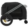 Fahrradanhänger für Haustiere aus Eisen und grauem schwarzen Oxford-Stoff. von , Kinderwagen für Haustiere - Ref: Foro24-9388...