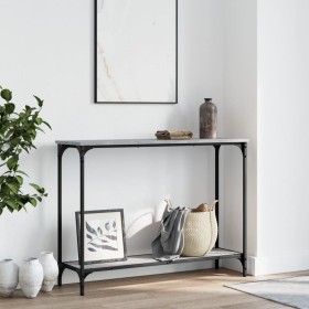 Mesa consola madera de ingeniería gris Sonoma 101x30,5x75 cm by , Side tables - Ref: Foro24-837705, Price: 40,92 €, Discount: %
