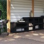 Muebles de cocina de exterior 2 pzas madera maciza pino negro de , Armarios de cocina - Ref: Foro24-3196132, Precio: 291,85 €...
