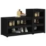 Außenküchenmöbel, 2-teilig, Massivholz Kiefer Schwarz. von , Küchenschränke - Ref: Foro24-3196132, Preis: 288,26 €, Rabatt: %