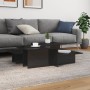 2 Couchtische aus glänzend schwarzem Ingenieurholz von , Couchtisch - Ref: Foro24-3216156, Preis: 86,73 €, Rabatt: %