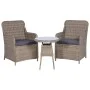 3 Stk. Gartentisch und Stühle und Kissen synthetisches Rattan braun von vidaXL, Gartensets - Ref: Foro24-44149, Preis: 268,72...