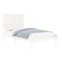 Estructura de cama sin colchón madera de pino blanca 90x200 cm