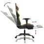 Gaming-Stuhl mit Massage und Fußstütze aus schwarzgoldenem Kunstleder von , Gaming-Stühle - Ref: Foro24-345436, Preis: 126,40...