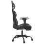 Gaming-Stuhl mit Massage-Fußstütze aus schwarzem Camouflage-Kunstleder von , Gaming-Stühle - Ref: Foro24-345422, Preis: 121,8...