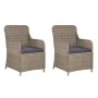 3 Stk. Gartentisch und Stühle und Kissen synthetisches Rattan braun von vidaXL, Gartensets - Ref: Foro24-44149, Preis: 268,72...