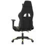 Silla gaming con reposapiés cuero sintético negro dorado de , Sillones para videojuegos - Ref: Foro24-3143678, Precio: 126,08...