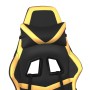 Gaming-Stuhl mit Fußstütze aus schwarzgoldenem Kunstleder von , Gaming-Stühle - Ref: Foro24-3143678, Preis: 128,03 €, Rabatt: %