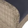3 Stk. Gartentisch und Stühle und Kissen synthetisches Rattan braun von vidaXL, Gartensets - Ref: Foro24-44149, Preis: 268,72...