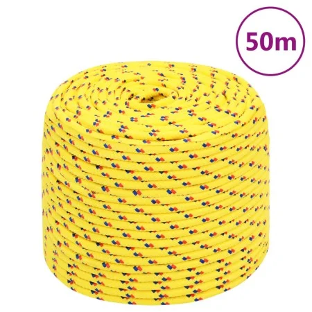 Cuerda de barco polipropileno amarillo 8 mm 50 m de , Sogas y cuerdas metálicas - Ref: Foro24-152608, Precio: 17,52 €, Descue...