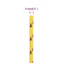 Yellow polypropylene boat rope 8 mm 50 m by , Ropes and metal cords - Ref: Foro24-152608, Price: 16,84 €, Discount: %