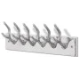 Aluminum hanger with hooks for clothes, coats (Silver) by , Hat and coat racks - Ref: Foro24-242339, Price: 40,83 €, Discount: %