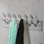 Aluminum hanger with hooks for clothes, coats (Silver) by , Hat and coat racks - Ref: Foro24-242339, Price: 40,83 €, Discount: %