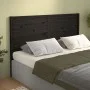 Bettkopfteil aus massivem schwarzem Kiefernholz, 141 x 4 x 100 cm von , Kopf- und Fußteile - Ref: Foro24-819019, Preis: 73,07...