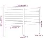 Cabecero de cama madera maciza de pino negro 141x4x100 cm de , Cabeceros y pies de cama - Ref: Foro24-819019, Precio: 73,07 €...