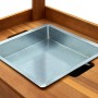Carrito de cocina exterior madera maciza acacia 92x43,5x141,5cm de vidaXL, Carros de cocina y comedor - Ref: Foro24-43986, Pr...