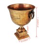 Champagnerkühler Trophäenbecher in Braun-Kupfer. von , Figuren, Skulpturen und Statuen - Ref: Foro24-243498, Preis: 83,76 €, ...