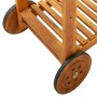Carrito de cocina exterior madera maciza acacia 92x43,5x141,5cm de vidaXL, Carros de cocina y comedor - Ref: Foro24-43986, Pr...