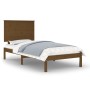 Estructura de cama madera maciza pino marrón miel 100x200 cm