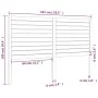 Bettkopfteil aus massivem Kiefernholz, 141 x 4 x 100 cm von , Kopf- und Fußteile - Ref: Foro24-819015, Preis: 81,94 €, Rabatt: %