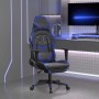 Gaming chair with footrest black blue synthetic leather by , Gaming chairs - Ref: Foro24-3143676, Price: 134,33 €, Discount: %