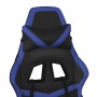 Gaming chair with footrest black blue synthetic leather by , Gaming chairs - Ref: Foro24-3143676, Price: 134,33 €, Discount: %