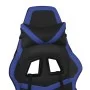 Gaming-Stuhl mit Fußstütze aus schwarzem, blauem Kunstleder von , Gaming-Stühle - Ref: Foro24-3143676, Preis: 132,19 €, Rabat...
