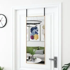 Türspiegel aus Glas und goldenem Aluminium, 40 x 100 cm von , Spiegel - Ref: Foro24-327417, Preis: 49,45 €, Rabatt: %