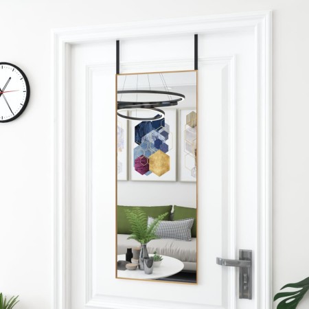 Türspiegel aus Glas und goldenem Aluminium, 40 x 100 cm von , Spiegel - Ref: Foro24-327417, Preis: 51,73 €, Rabatt: %