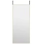 Espejo de puerta cristal y aluminio dorado 40x100 cm de , Espejos - Ref: Foro24-327417, Precio: 50,83 €, Descuento: %