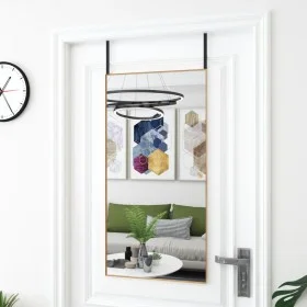 Türspiegel aus Glas und goldenem Aluminium, 50 x 100 cm von , Spiegel - Ref: Foro24-327420, Preis: 56,69 €, Rabatt: %