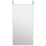 Türspiegel aus Glas und goldenem Aluminium, 50 x 100 cm von , Spiegel - Ref: Foro24-327420, Preis: 57,67 €, Rabatt: %