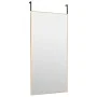 Espejo de puerta cristal y aluminio dorado 50x100 cm de , Espejos - Ref: Foro24-327420, Precio: 56,69 €, Descuento: %