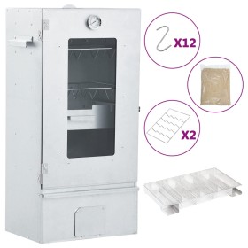 Horno ahumador de BBQ con generador humo frío acero galvanizado de , Barbacoas - Ref: Foro24-3200771, Precio: 177,10 €, Descu...