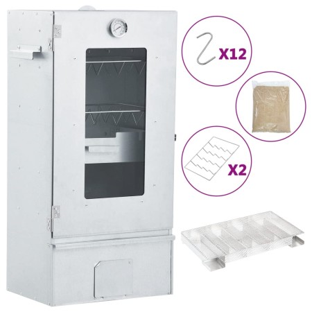 BBQ-Räucherofen mit Kaltrauchgenerator aus verzinktem Stahl von , Grillen - Ref: Foro24-3200771, Preis: 177,10 €, Rabatt: %