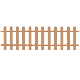 WPC-Gartenlattenzaun 200x60 cm von vidaXL, mit Latten eingezäunt - Ref: Foro24-42822, Preis: 73,66 €, Rabatt: %