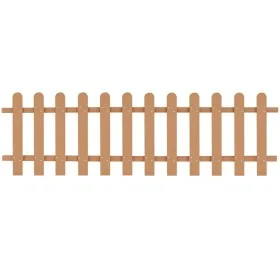 WPC-Gartenlattenzaun 200x60 cm von vidaXL, mit Latten eingezäunt - Ref: Foro24-42822, Preis: 73,19 €, Rabatt: %