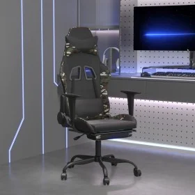 Gaming chair with footrest black camouflage synthetic leather by , Gaming chairs - Ref: Foro24-3143664, Price: 119,83 €, Disc...