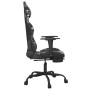 Gaming-Stuhl mit Fußstütze aus schwarzem Camouflage-Kunstleder von , Gaming-Stühle - Ref: Foro24-3143664, Preis: 121,83 €, Ra...