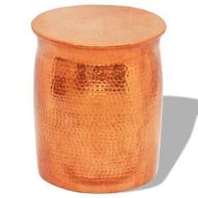 Kupferfarbener Hocker/Couchtisch aus gehämmertem Aluminium von , Seitentische - Ref: Foro24-242325, Preis: 102,15 €, Rabatt: %
