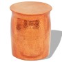 Copper-colored hammered aluminum stool/coffee table by , Side tables - Ref: Foro24-242325, Price: 103,95 €, Discount: %