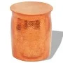 Copper-colored hammered aluminum stool/coffee table by , Side tables - Ref: Foro24-242325, Price: 102,15 €, Discount: %