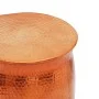 Copper-colored hammered aluminum stool/coffee table by , Side tables - Ref: Foro24-242325, Price: 102,15 €, Discount: %