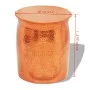 Copper-colored hammered aluminum stool/coffee table by , Side tables - Ref: Foro24-242325, Price: 102,15 €, Discount: %