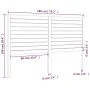 Cabecero de cama madera maciza de pino negro 186x4x100 cm de , Cabeceros y pies de cama - Ref: Foro24-819039, Precio: 90,06 €...
