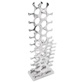Silver aluminum wine rack for 27 bottles by , Wine racks - Ref: Foro24-243503, Price: 158,92 €, Discount: %