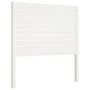 Bettkopfteil aus massivem weißem Kiefernholz, 81 x 4 x 100 cm von , Kopf- und Fußteile - Ref: Foro24-818996, Preis: 55,83 €, ...